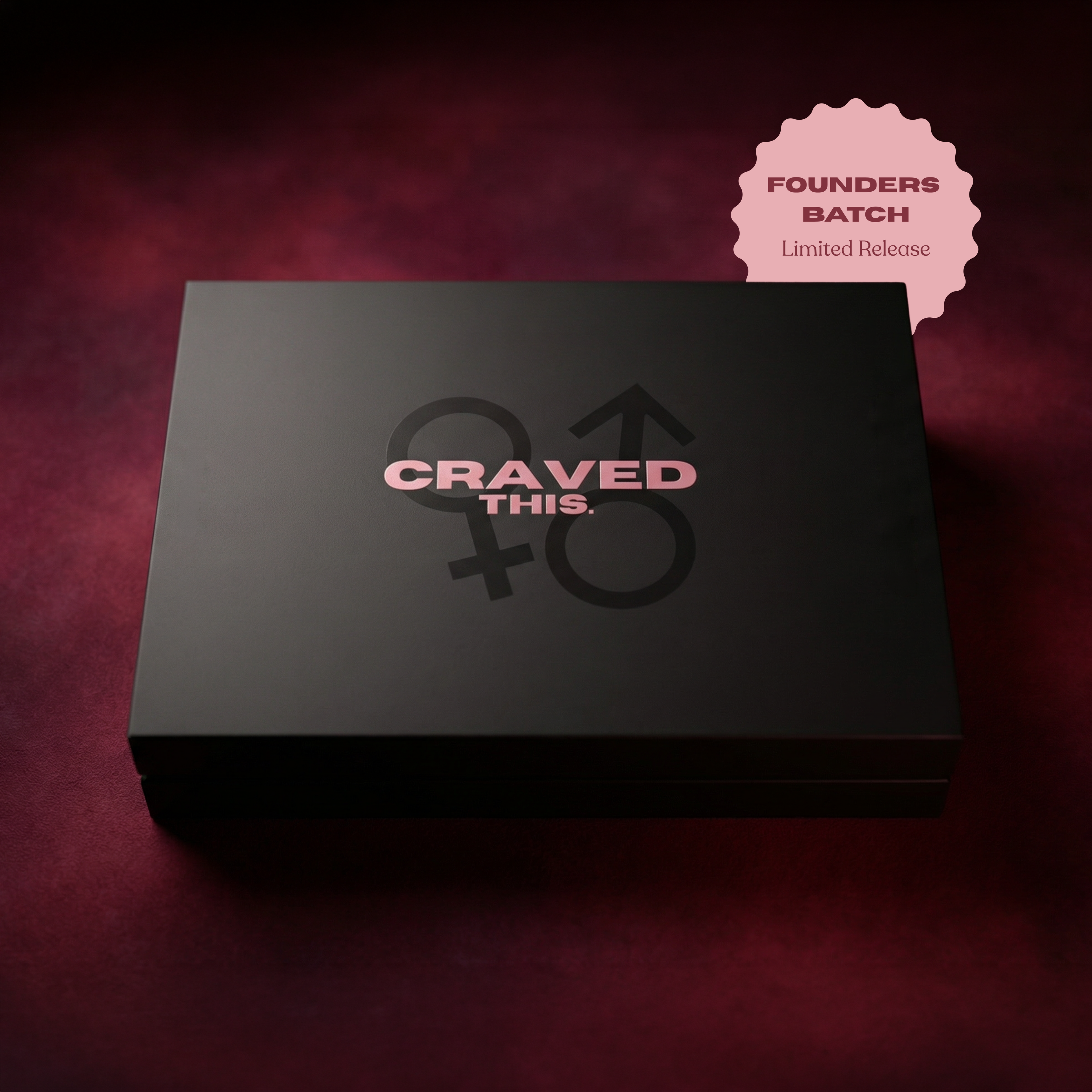 CravedThis Ritual Kit — premium black box with botanical honey chocolates for couples
