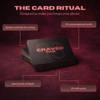 CravedThis ritual card deck — 35 conversational cards and 25 wild cards across three levels of depth, designed for couples
